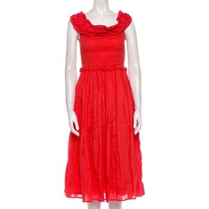 Sea New York Frida Smocked Strapless Dress